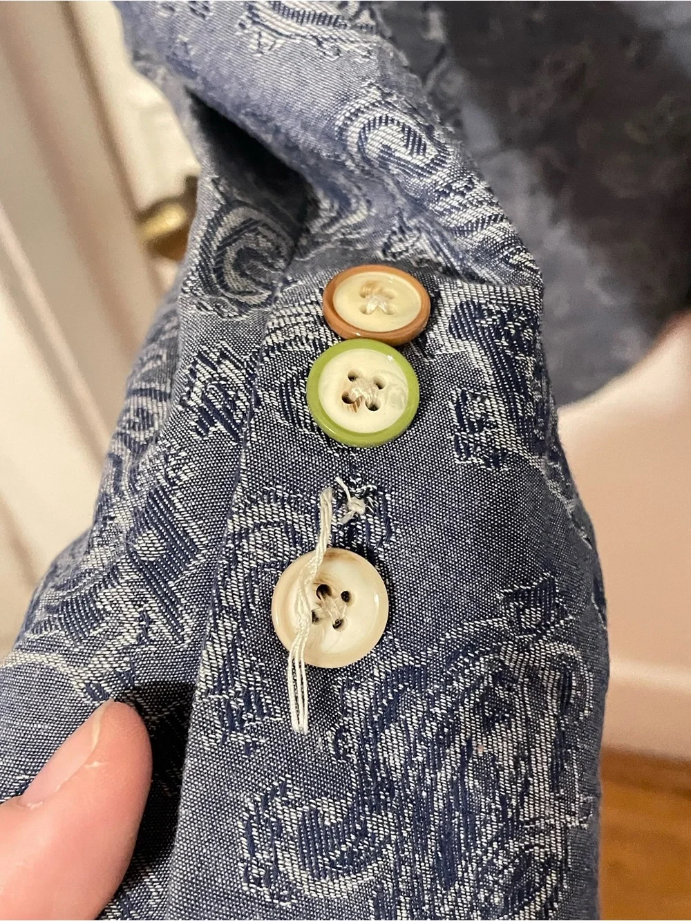 TALLIA Light Blue Paisley Sport Coat